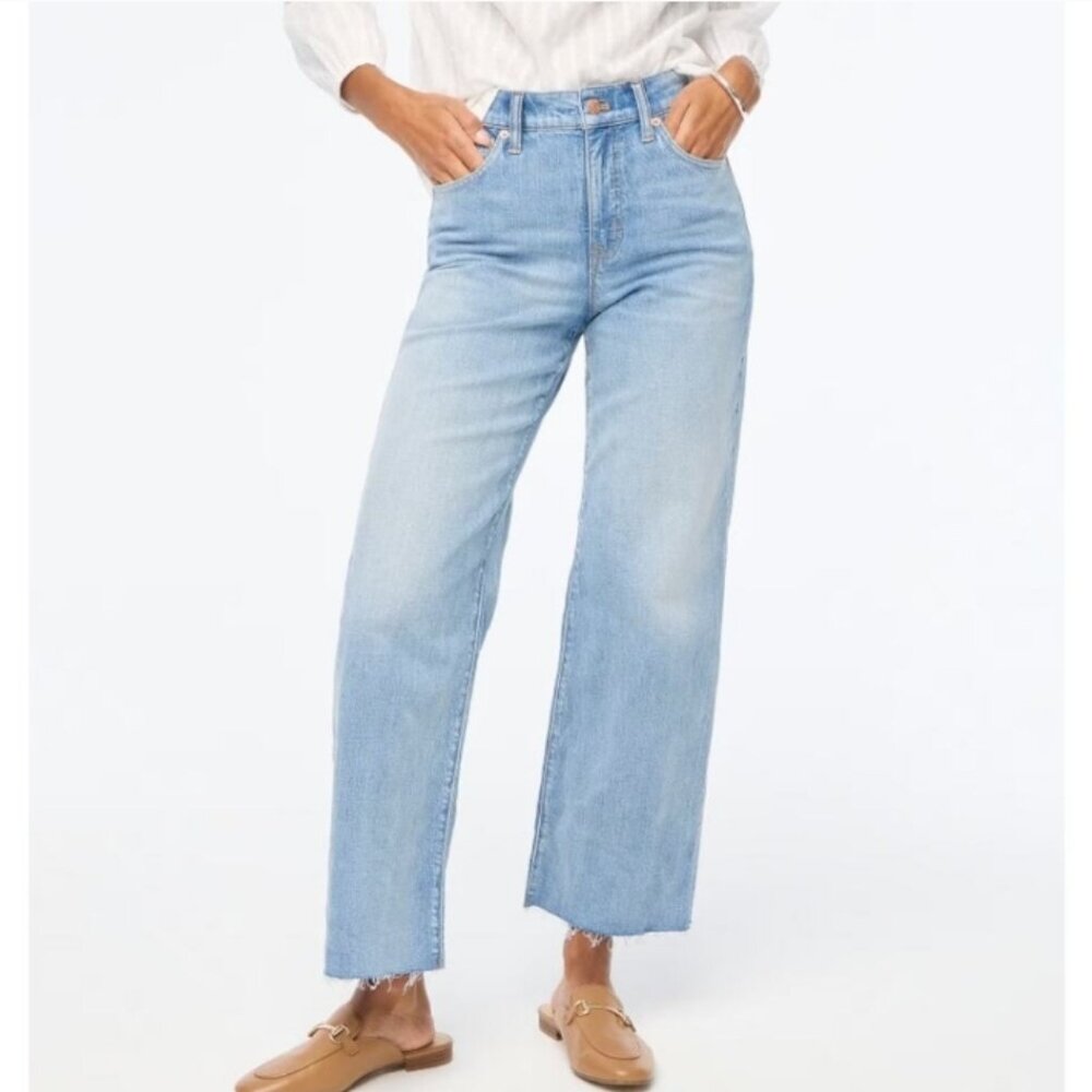 J. Crew Light Wash Cropped Ankle Jeans